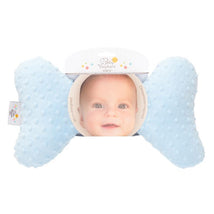 Baby Elephant Luxe Blue Minky Ears, Infant Head Support Image 2