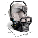Baby Jogger City Go 2 Infant Car Seat, Frosted Ivory