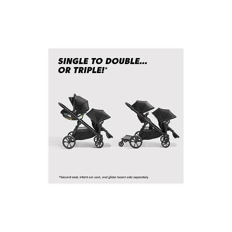city select double stroller and car seat Baby Jogger City Select 2 Double Stroller - Radiant Slate