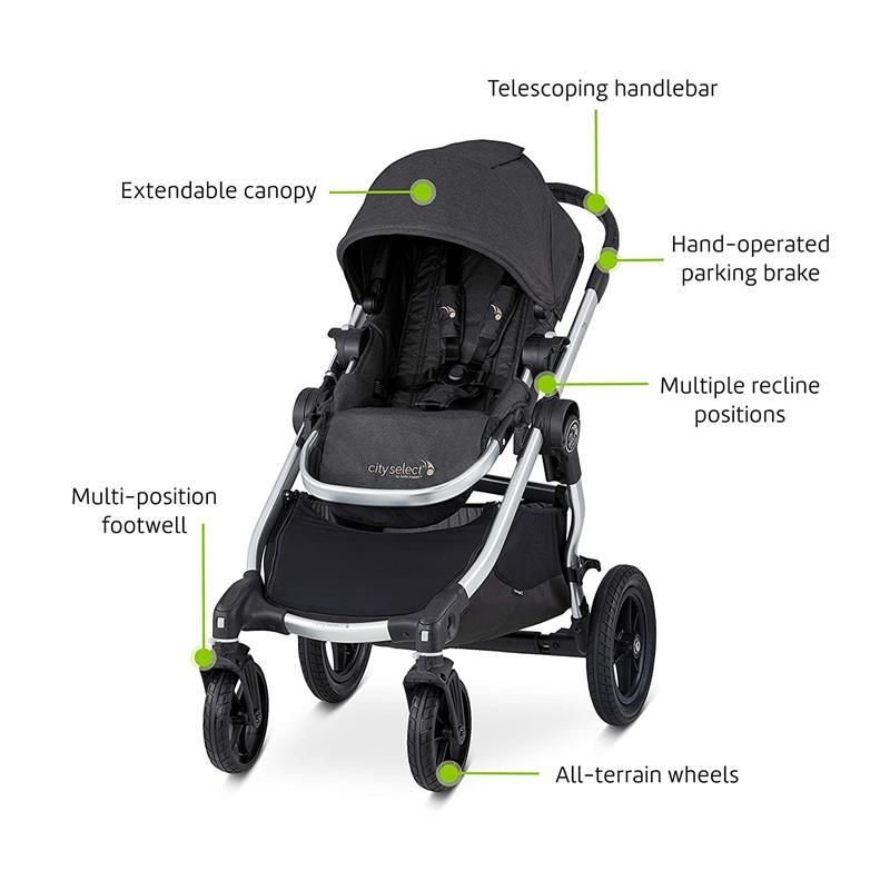 overholdelse At accelerere ordlyd Baby Jogger - City Select Stroller, Jet