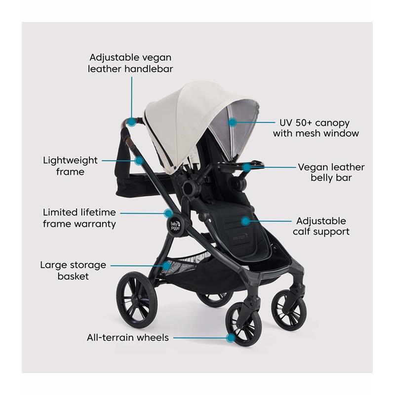 Baby Jogger - City Sights Stroller Bundle, Frosted Ivory Image 5