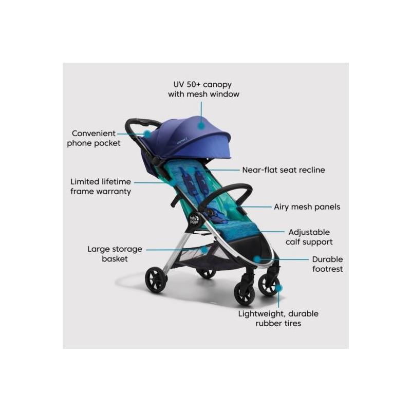 Baby Jogger - City Tour 2 Single Stroller, Coastal Image 2