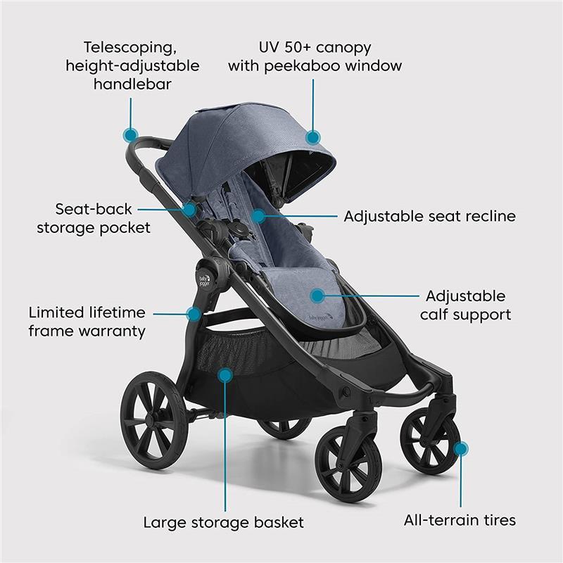 Baby Jogger - City Select 2 Single to-Double Stroller, Radiant Slate Image 2