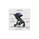 Baby Jogger - Mini Gt2 Single Stroller, Storm Blue Image 2