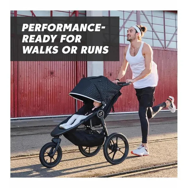 black and red jogging stroller Baby Jogger