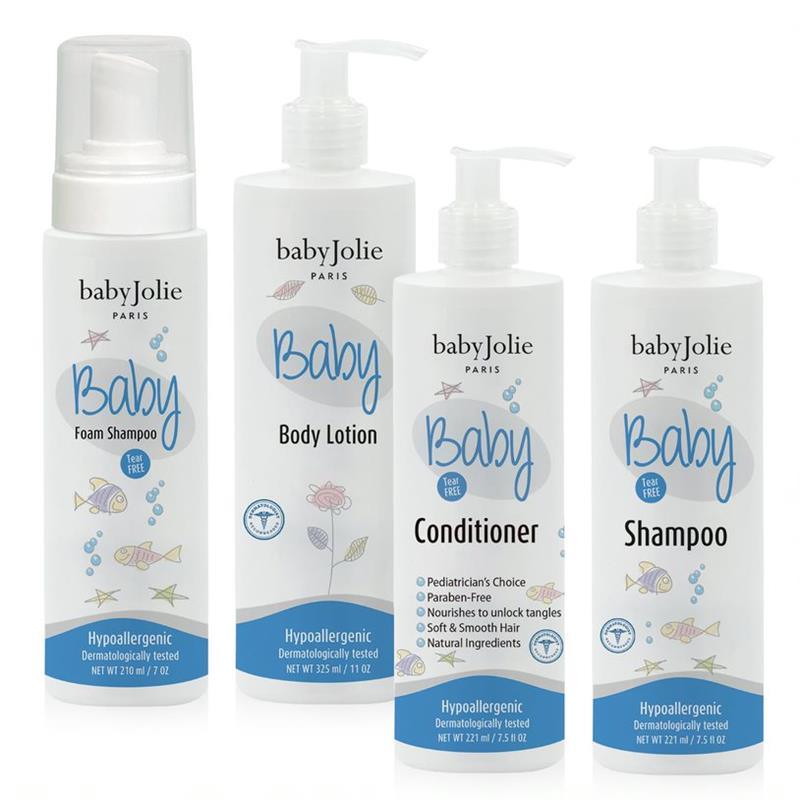 Baby Jolie - Baby Bath Bundle (Foam Shampoo, Body Lotion, Conditioner & Shampoo) Image 1