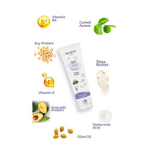 Baby Jolie Mom Care Stretch Marks cream tube with ingredients listed: Vitamin B5, Soy Protein, Vitamin E, Centell Asiatica, Shea Butter, Avocado Protein, Olive Oil, Hyaluronic Acid.