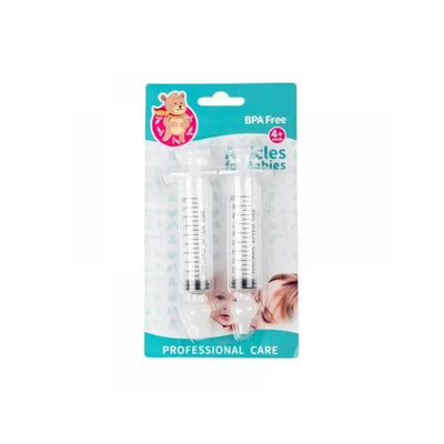 Baby Silicone Solid Needle Tube Care Nasal Aspirator 2Pcs 10ML Image 1