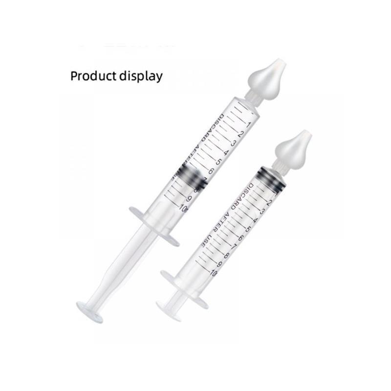 Baby Silicone Solid Needle Tube Care Nasal Aspirator 2Pcs 10ML Image 3