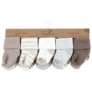 Baby Vision 10Pk Organic Terry Socks 10Pk, Neutral Stripes Image 2