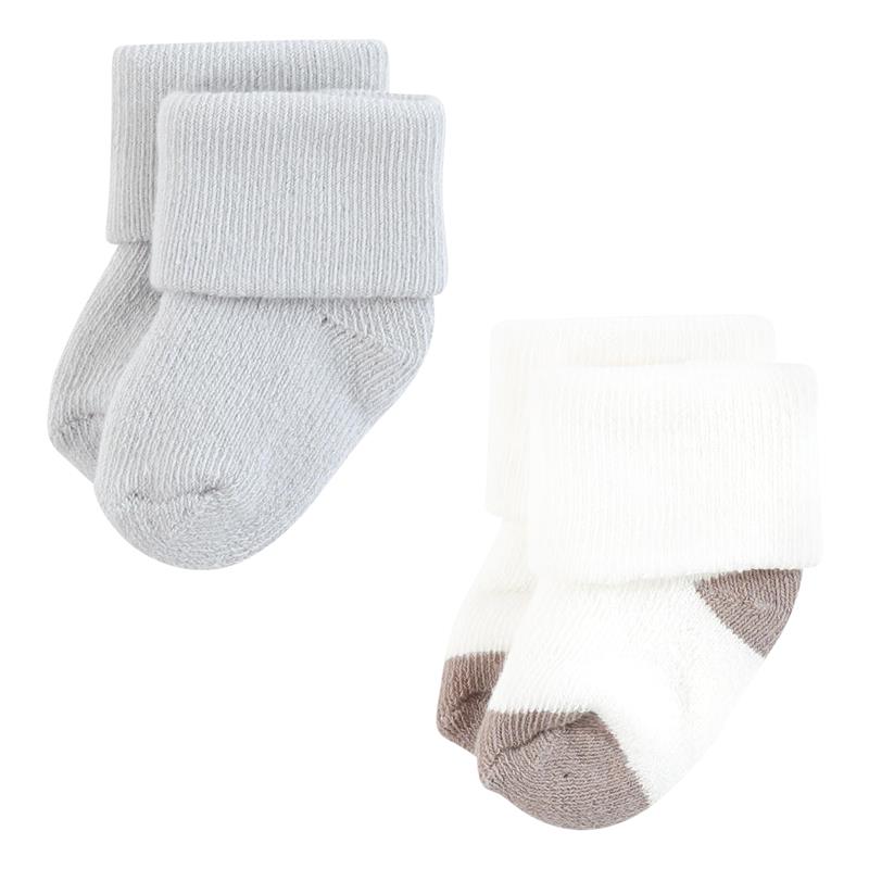 Baby Vision 10Pk Organic Terry Socks 10Pk, Neutral Stripes Image 5