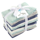 Baby Vision - 10Pk Rayon From Bamboo Washcloth, Denim/Mint Image 3
