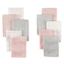 Baby Vision - 10Pk Rayon From Bamboo Washcloth, Light Pink/Gray Image 1