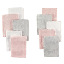 Baby Vision - 10Pk Rayon From Bamboo Washcloth, Light Pink/Gray Image 2