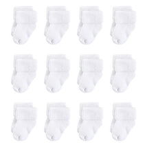 Baby Vision 12Pk Nature Organic Cotton Casual Sock, White Terry Image 2