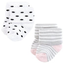 Baby Vision 12Pk Terry Socks Mom & Dad Girl Pink/Black Image 5