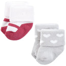 Baby Vision 12Pk Terry Socks Mom & Dad Girl Pink/Black Image 6