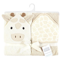 Baby Vision 2Pk Hooded Towel Beige Giraffe Image 2