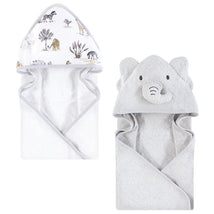 Baby Vision 2Pk Hooded Towel Neutral Safari World Image 1