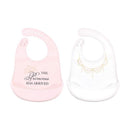Baby Vision 2Pk Silicone Bibs Princess Image 1