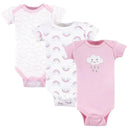 Baby Vision - 3Pc Baby Girl Cotton Bodysuit, Preemie, Cloud Image 1