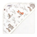 Baby Vision - 3Pk Hudson Baby Unisex Baby Cotton Rich Hooded Towels, Enchanted Forest Image 4