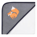 Baby Vision - 3Pk Hudson Baby Unisex Baby Cotton Rich Hooded Towels, Orange Fox Image 4