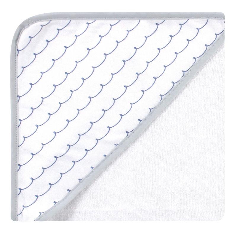 Baby Vision - 3Pk Hudson Baby Unisex Baby Cotton Rich Hooded Towels, Sailor Elephant Image 5