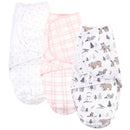 Baby Vision - 3Pk Quilted Swaddle Wrap, Winter Forest Image 2