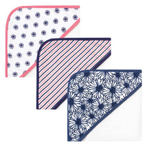 Baby Vision - 3Pk Touched by Nature Unisex Baby Organic Cotton Hooded Towels, Daisy Image 2