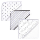 Baby Vision - 3Pk Touched by Nature Unisex Baby Organic Cotton Hooded Towels, Safari Image 1