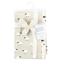 Baby Vision - 4Pk Flannel Burp Cloth Taupe Sheep Image 2