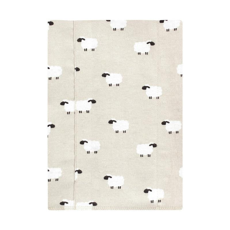 Baby Vision - 4Pk Flannel Burp Cloth Taupe Sheep Image 3