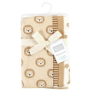 Baby Vision - 4Pk Hudson Baby Unisex Baby Cotton Flannel Burp Cloths, Brave Lion, One Size Image 2