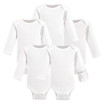 Baby Vision - 5Pk Baby Unisex Long Sleeve Bodysuit, Preemie, White Image 1
