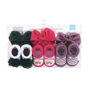 Baby Vision 6Pk Chiffon Bow Headband And Sock Set, Green Purple Image 5
