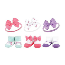 Baby Vision 6Pk Headband And Sock Set, Rainbow Image 1