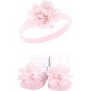 Baby Vision 6Pk Headband & Socks, Pink/Charcoal Image 6