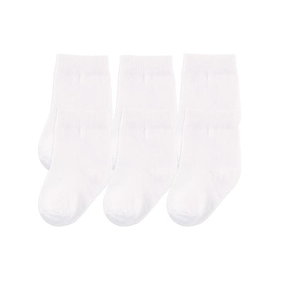 Baby Vision 6Pk Organic Cotton Casual Socks, White Image 1