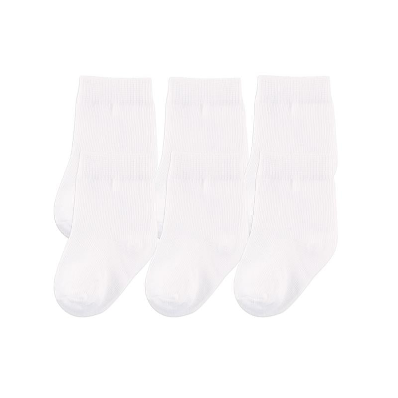 Baby Vision 6Pk Organic Cotton Casual Socks, White Image 2