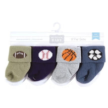Baby Vision 8Pk Infant Boys Cotton Rich Newborn & Terry Socks Image 2