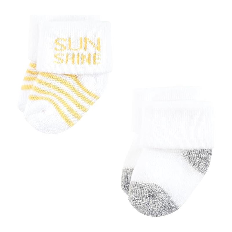 Baby Vision 8Pk Terry Socks, Sunshine & Clouds Image 2