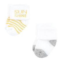 Baby Vision 8Pk Terry Socks, Sunshine & Clouds Image 2