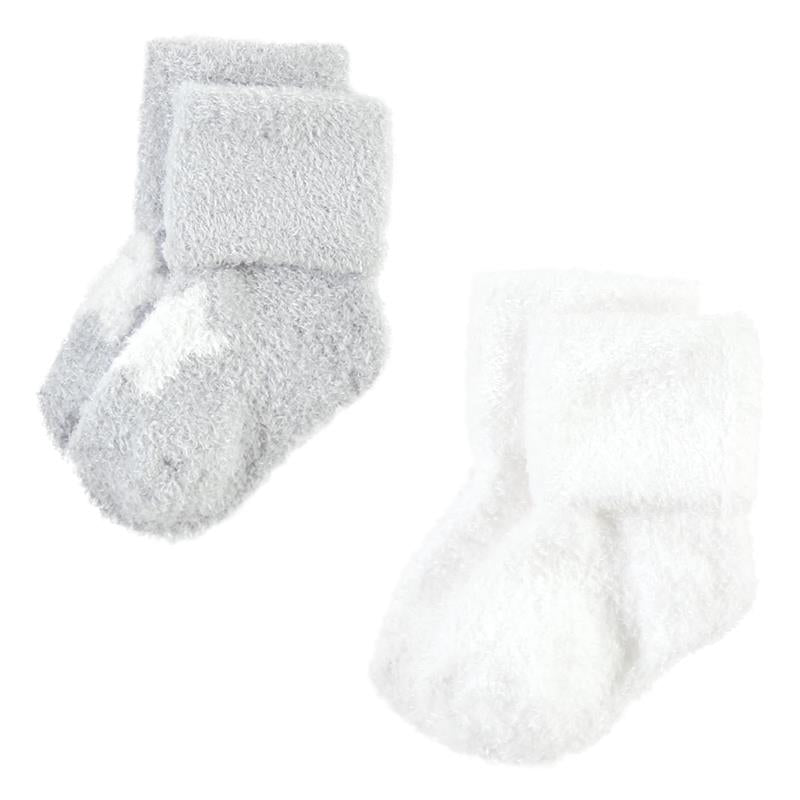 Baby Vision 8Pk Unisex Baby Cotton Rich Newborn & Terry Socks, Blue Star, 12/24M Image 3