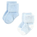 Baby Vision 8Pk Unisex Baby Cotton Rich Newborn & Terry Socks, Blue Star, 12/24M Image 4