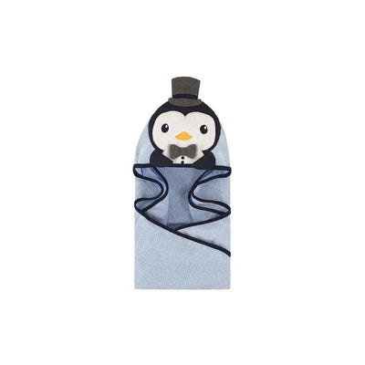 Baby Vision Animal Hooded Towel, Handsome Penguin Image 1