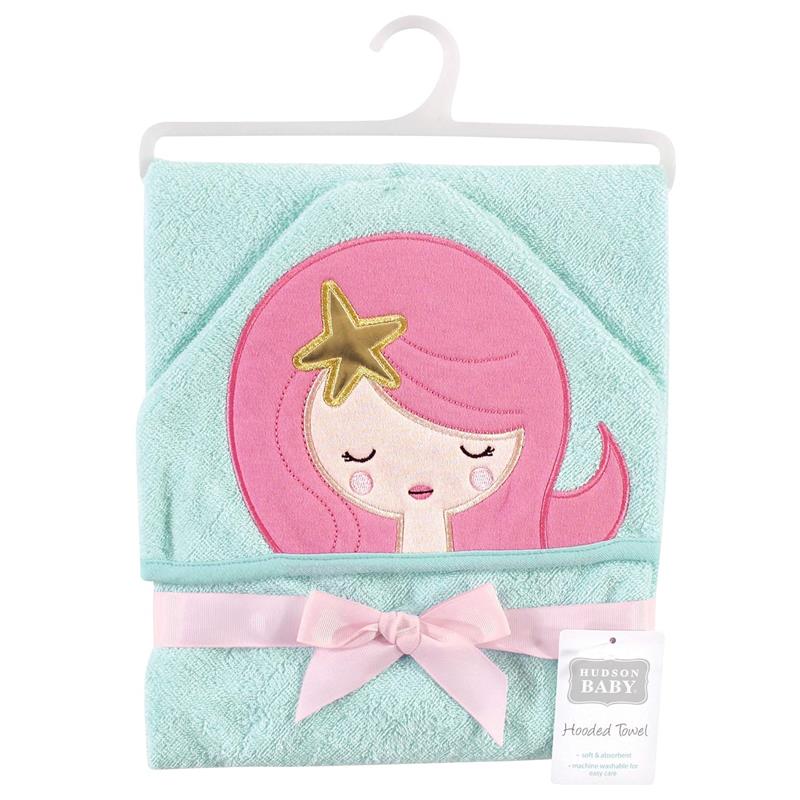 Baby Vision Animal Hooded Towel, Mermaid Image 2