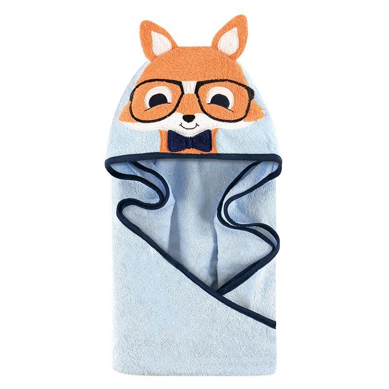 Baby Vision Animal Hooded Towel, Nerdy Fox Image 1