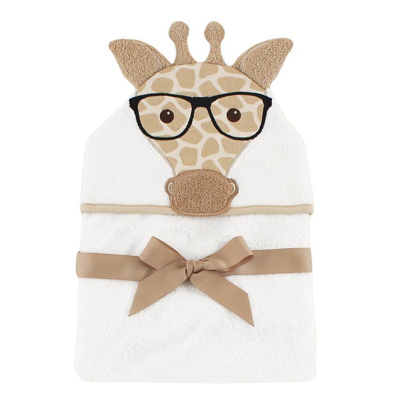 Baby Vision Animal Hooded Towel, Nerdy Giraffe Image 1