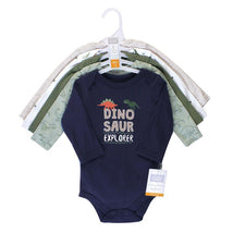 Baby Vision - Baby Boy Cotton Long-Sleeve Bodysuits 5Pk, Dinosaur Explorer Image 2